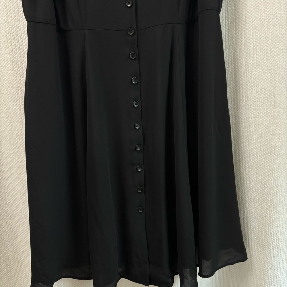 ModCloth button front black dress size 1x see description - Picture 3 of 8